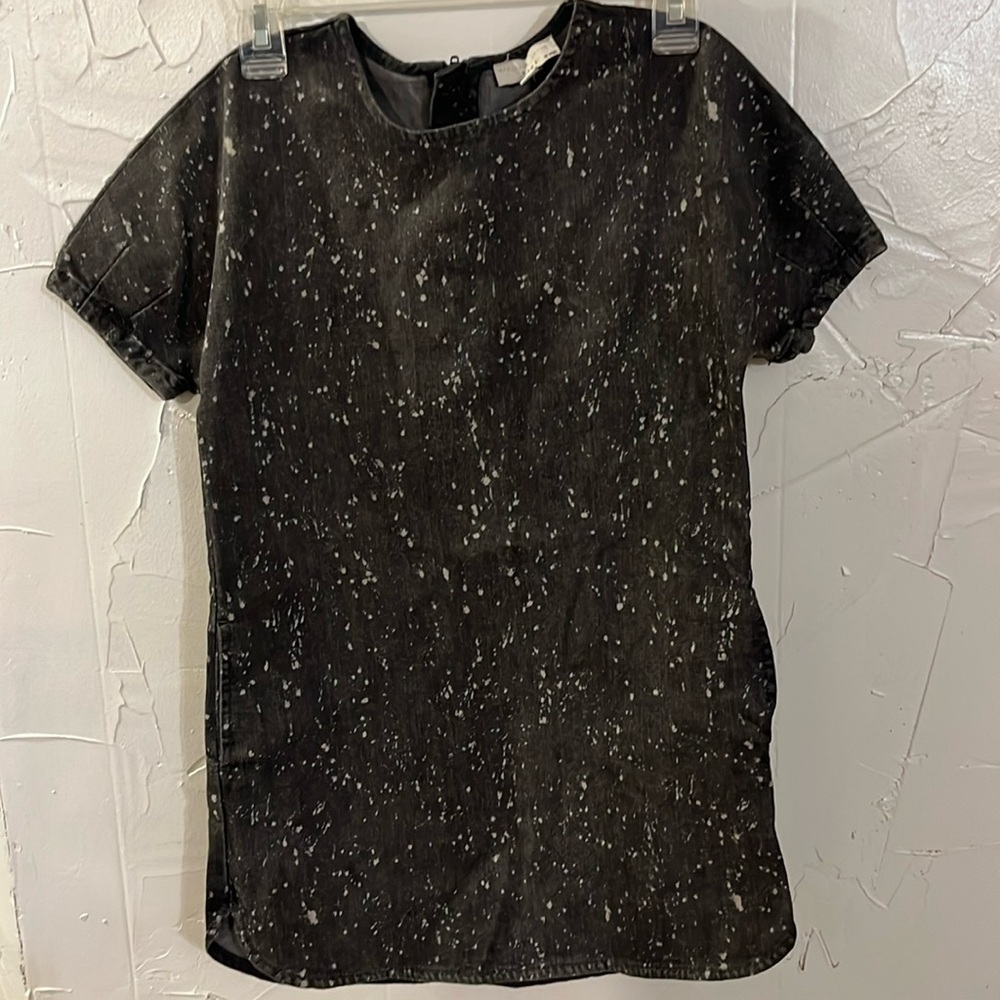 Stell/McCartney kids dress size 10. Black with white distress dots.